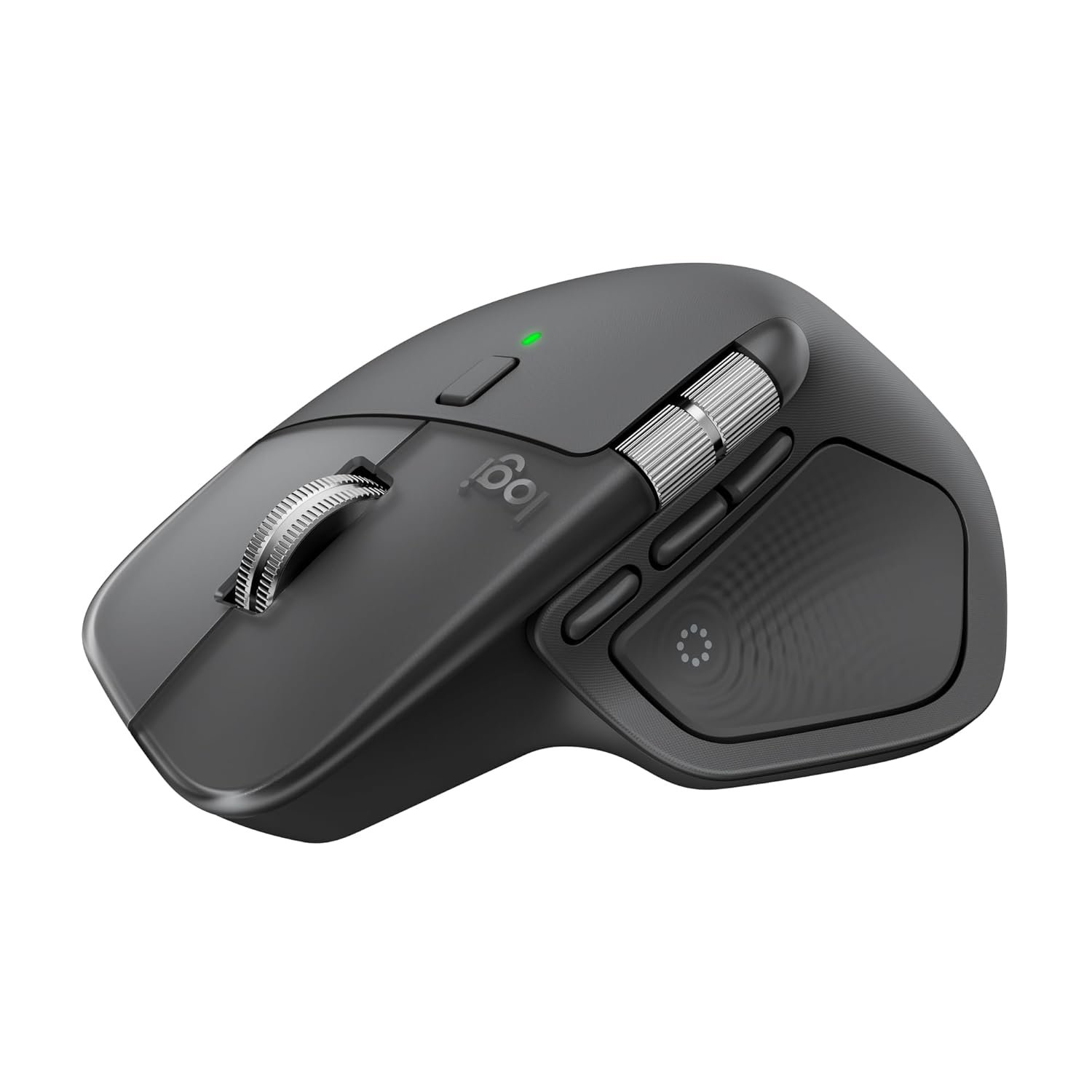 Logitech MX Master 4, Ergonomic Wireless Mouse with Advanced Performance Haptic Feedback, Ultra-Fast Scrolling, USB-C Charging, Bluetooth, Windows, MacOS - Graphite