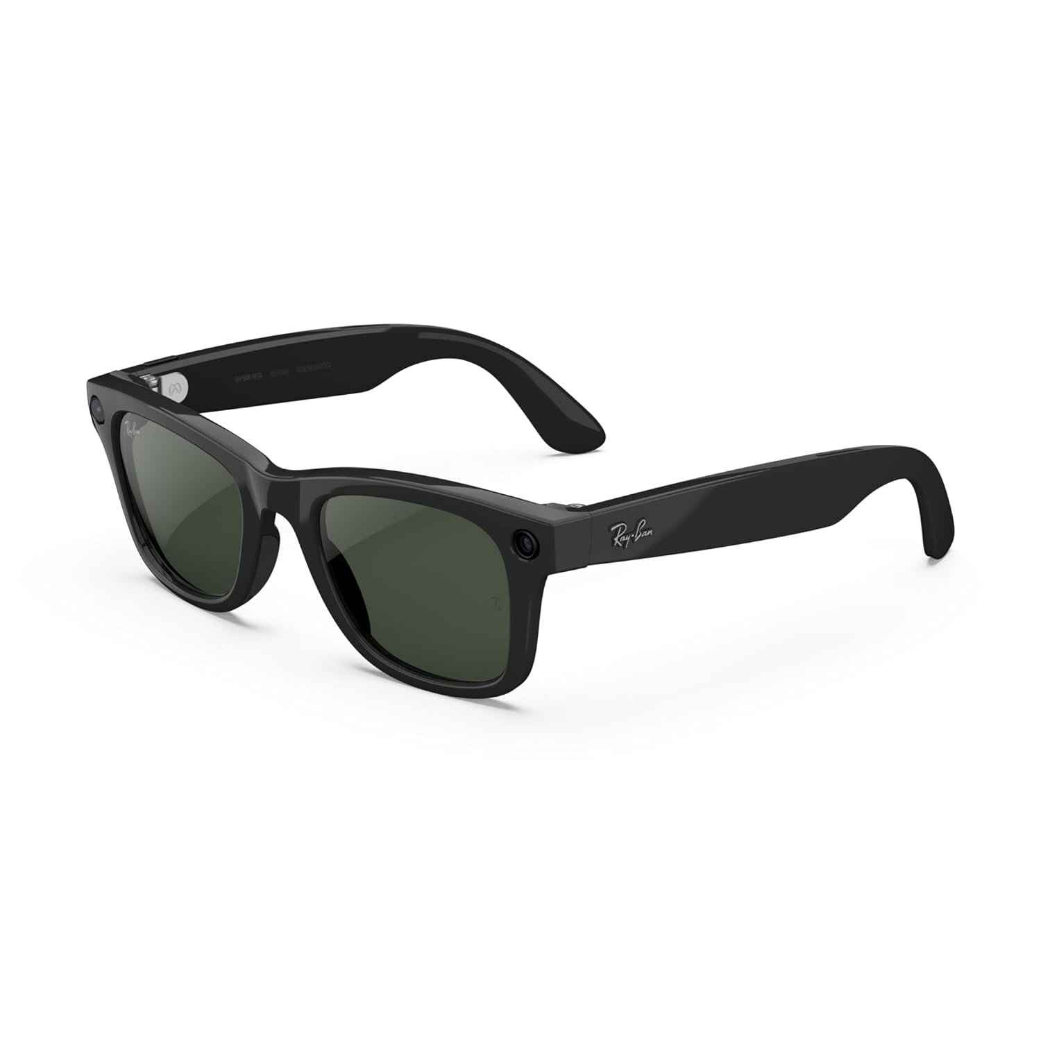 Ray-Ban Meta (Gen 2), Wayfarer, Shiny Black | Smart AI Glasses for Men, Women — 2X Battery Life — 3K Ultra HD Resolution — 12 MP Ultra-Wide Camera, Audio, Video — Transitions® Graphite Green Lenses - Image 2