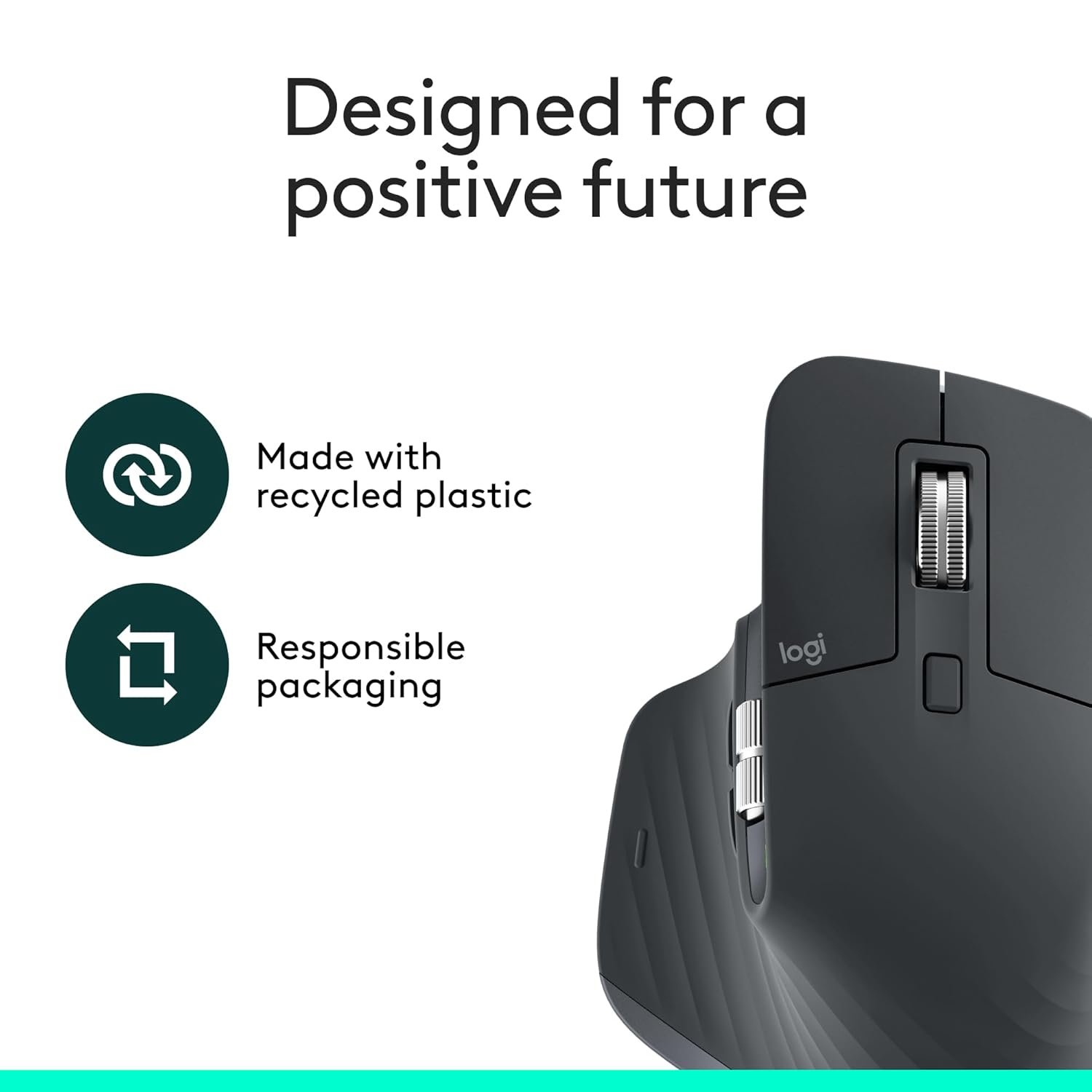 Logitech MX Master 3S Bluetooth Edition Wireless Mouse, No USB Receiver - Ultra-Fast Scrolling, Ergo, 8K DPI, Track on Glass, Quiet Clicks, Works with Apple Mac, Windows PC, Linux, Chrome - Graphite - Image 4